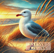 Möwe am Strand by CreatiVart, mit 255 Farben