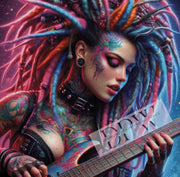 Rasta Punk Girl by CreatiVart, mit 300 Farben