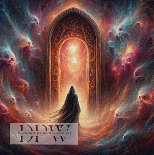 Death Dimension by Casalla Vendetta, 90x90cm mit 190 Farben DPW-524