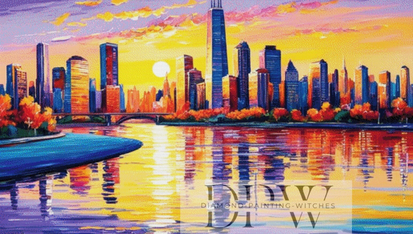 City View by Sabine, 130x75cm mit 370 Farben DPW-626