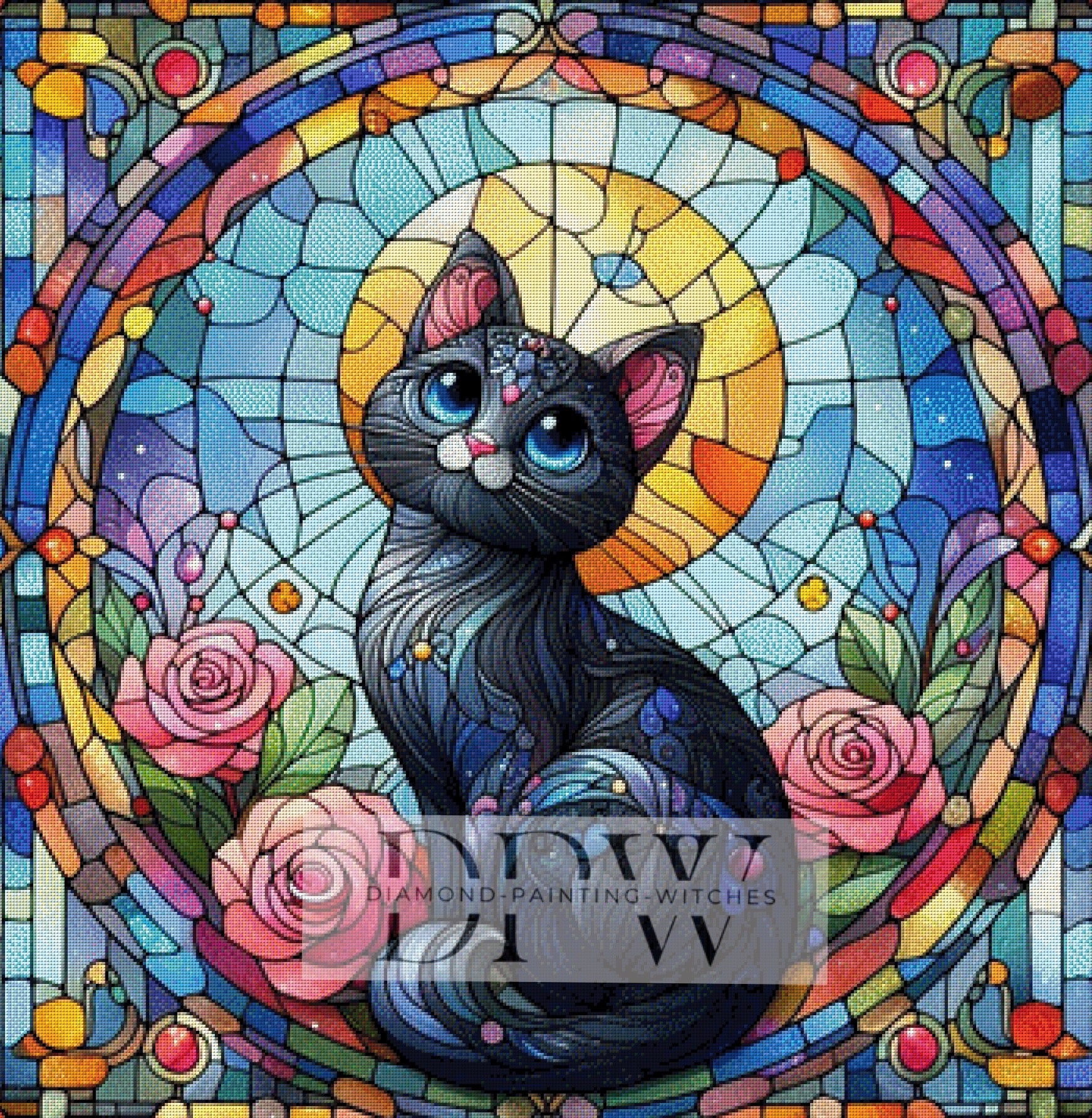 Mosaik Cat by CreatiVart mit 444 Farben