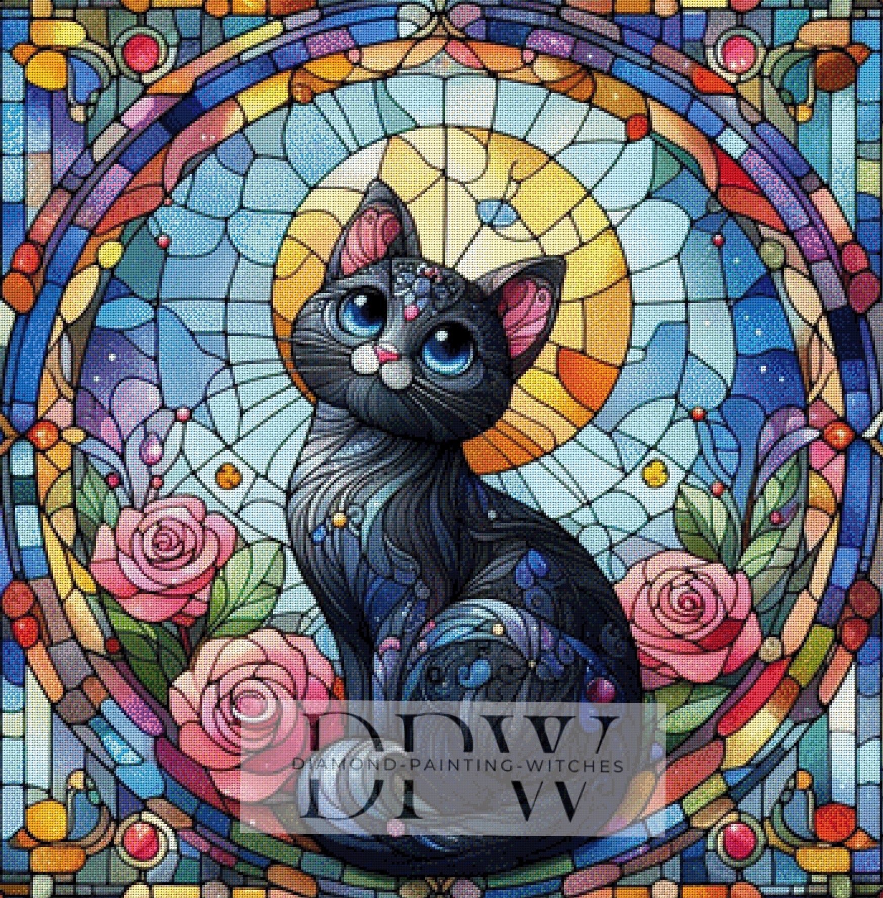 Mosaik Cat by CreatiVart mit 200 Farben