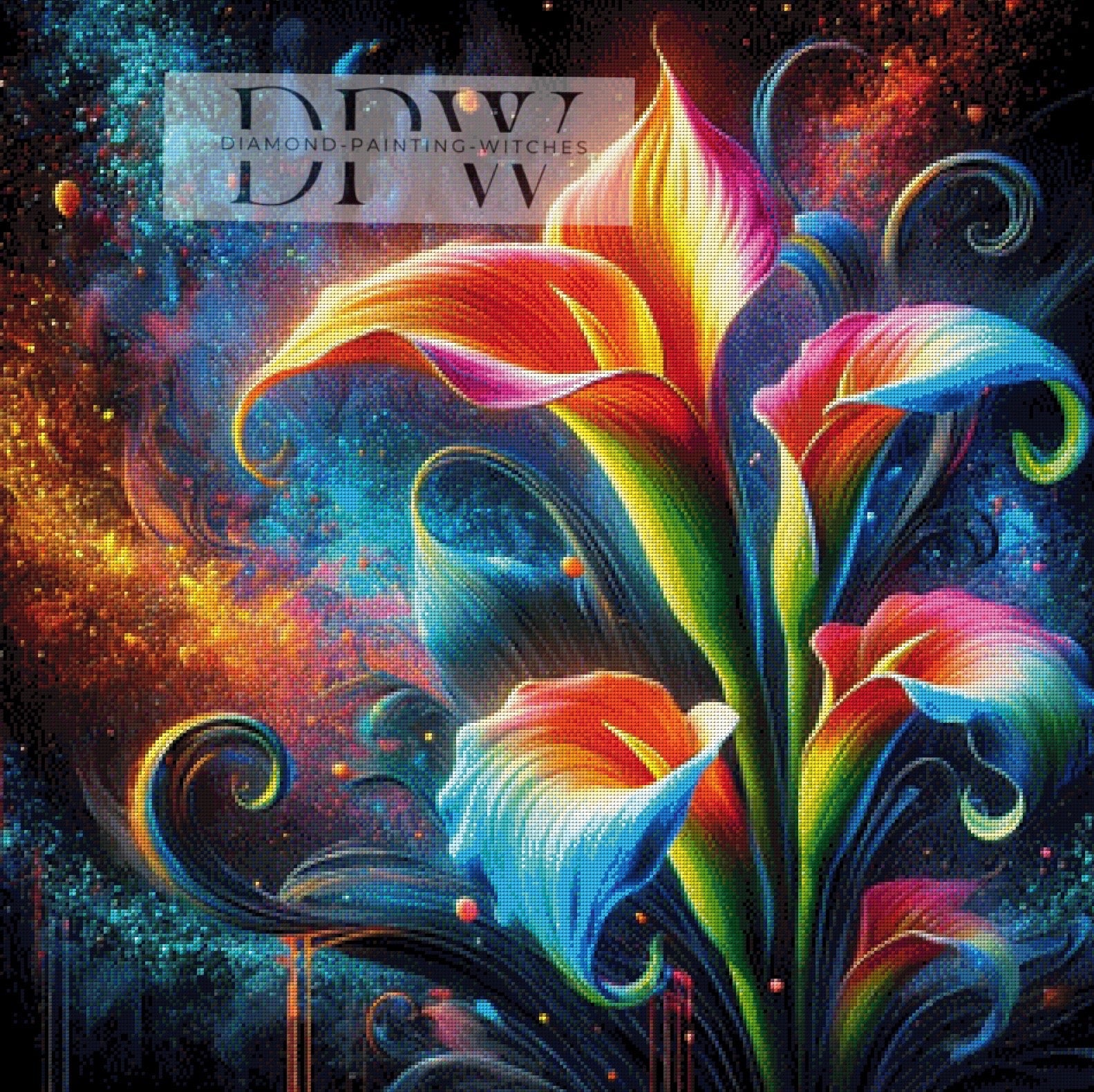 Neon Calla by CreatiVart, mit 360 Farben