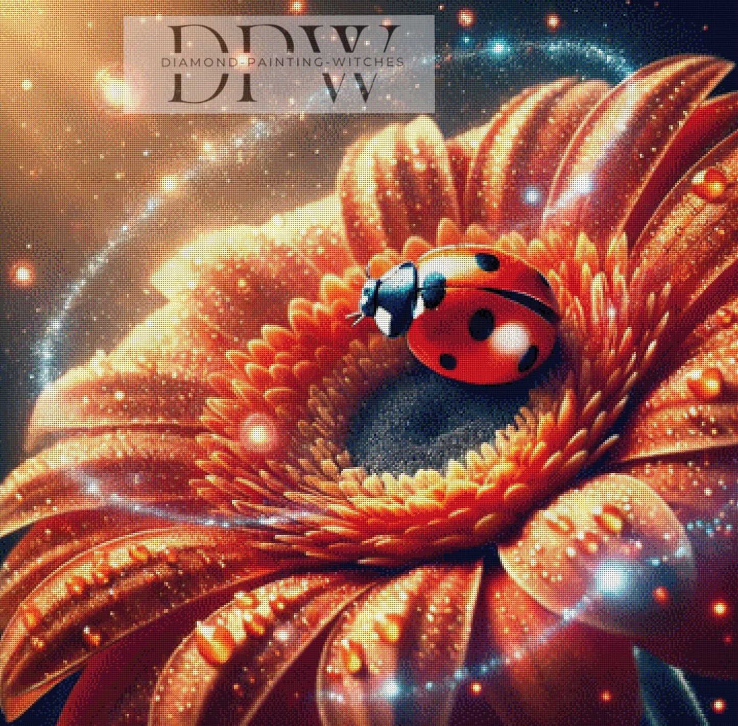 Ladybird by CreatiVart 90x90cm mit 260 Farben DPW-310