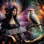 The Witch and her Raven by Luna, mit 350 Farben