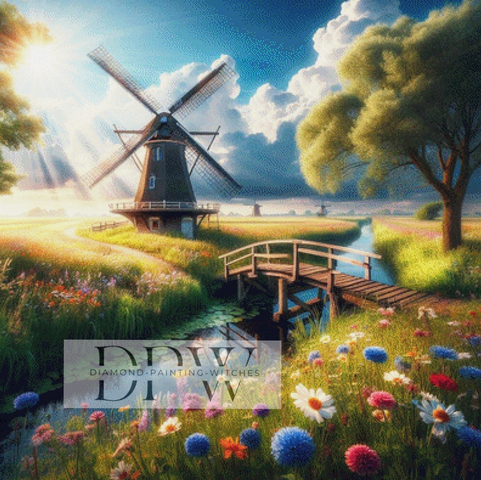 Mühle am Bach by Sunshine, mit 320 Farben