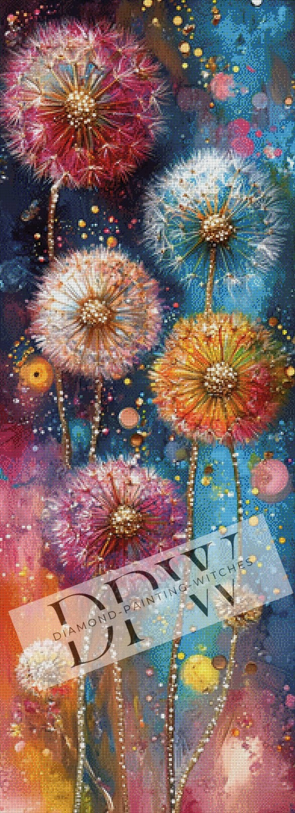 Pusteblume by CaroFelicia, 50x135cm mit 400 Farben DPW-003